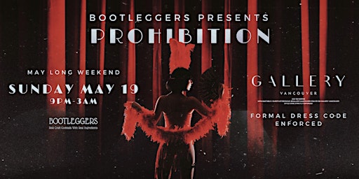 Hauptbild für PROHIBITION at Gallery Vancouver - A Gatsby Experience