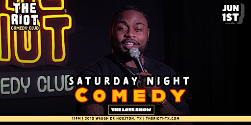 Primaire afbeelding van The Riot Comedy Club presents Saturday Night Late Show