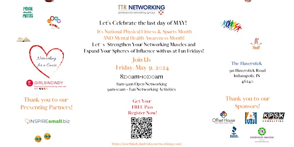 TTR's Fun Fridays- Networking For A Cause! Friday, May 31- The Haverstick!