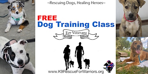 Imagem principal do evento Free Dog Training Class (For Veterans)