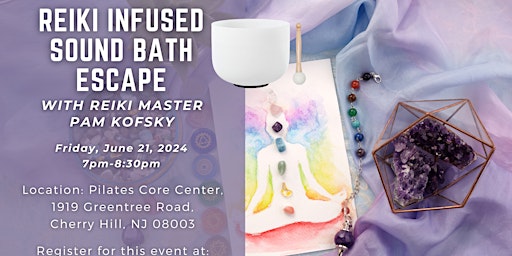 Image principale de Reiki Infused Crystal Bowl Sound Bath - A Triple Healing Immersion
