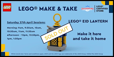 Eid Lantern LEGO Make and Take - 12:30pm