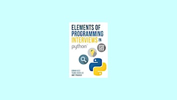 [PDF] DOWNLOAD Elements of Programming Interviews in Python: The Insiders' primary image