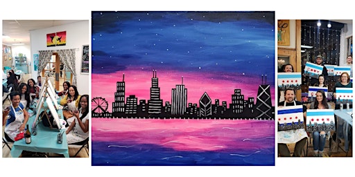 Imagen principal de BYOB Sip & Paint Event - "Chicago Skyline"
