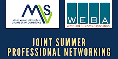 Imagen principal de WEBA & MVSCC Joint Summer Professional Networking Breakfast
