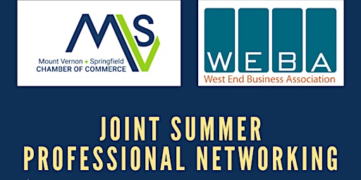 Primaire afbeelding van WEBA & MVSCC Joint Summer Professional Networking Breakfast