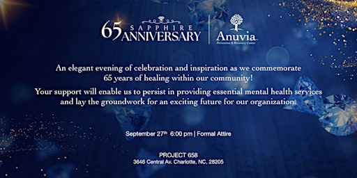 Anuvia Prevention and Recovery Center's 65th Anniversary Celebration primary image