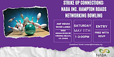 Strike up Connections: NABA Inc. Networking Bowling Event primary image