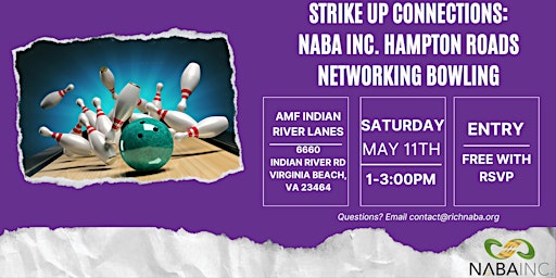 Primaire afbeelding van Strike up Connections: NABA Inc. Networking Bowling Event
