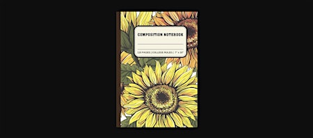 Imagen principal de READ [EBOOK] Composition Notebook College Ruled: Vintage Sunflower Print in