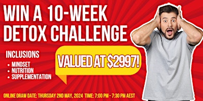 Primaire afbeelding van Win a 10-WEEK Detox Challenge Valued at $2997