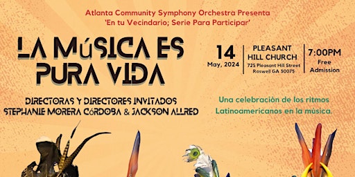 Imagem principal do evento Atlanta Community Symphony Orchestra Presenta 'En tu Vecindario; Serie Par'