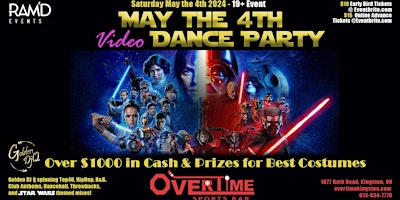 Imagem principal de May the 4th Video Dance Party at OVERTIME Sports Bar