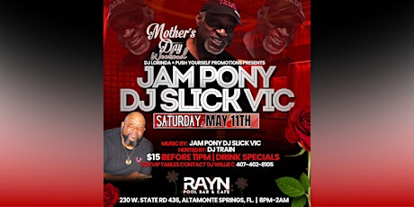 Jam Pony Express Slick Vic + DJ Sir Knight Train Live for Mother's Day 2024