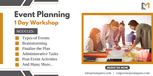 Imagem principal de Event Planning 1 Day Workshop in Sacramento, CA on May 1st, 2024