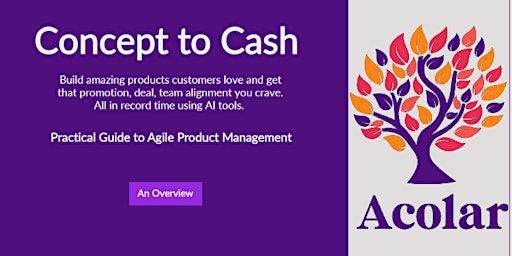 Concept 2 Cash : Practical Product Management with AI primary image