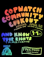 Berkeley Copwatch Community Cookout primary image