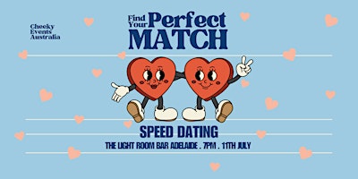 Adelaide Speed Dating by Cheeky Events Australia for ages 26-44 primary image
