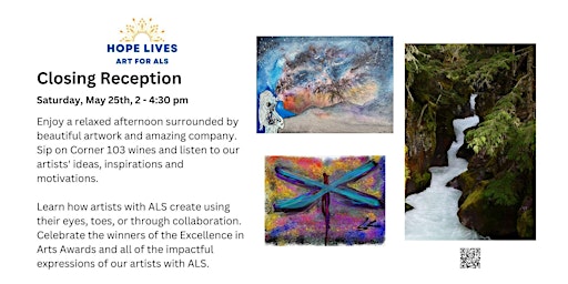 Imagem principal do evento Closing Reception of Hope Lives: Art for ALS Exhibition