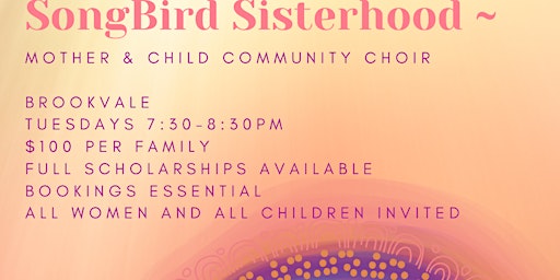 SongBird Sisterhood ~ women & child community choir primary image