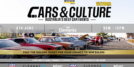 Imagem principal do evento Cars & Culture Melbourne - 8th June - VIC