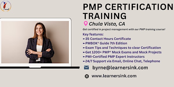 PMP Certification 4 Days Classroom Training in Chula Vista, CA