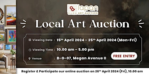 Imagem principal do evento lapan Art Auction - Buy Exclusive Painting via Auction Now
