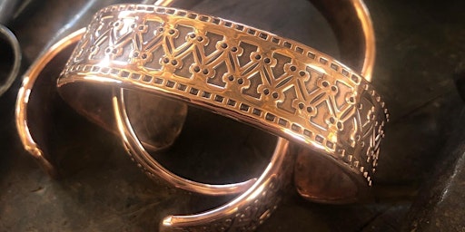 Norse Inspired Brass & Copper Cuffs primary image