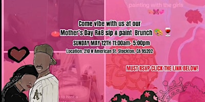 Imagem principal do evento Mother’s Day R&B Sip and Paint Brunch