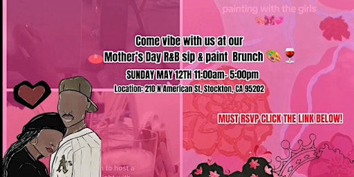 Primaire afbeelding van Mother’s Day R&B Sip and Paint Brunch
