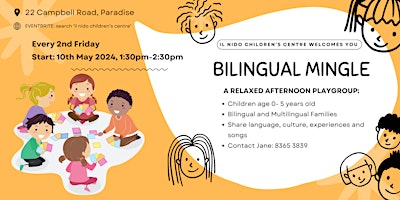 Bilingual Mingle Playgroup - Term 2 2024 primary image