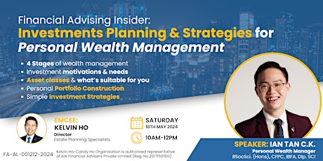 Financial Advising Insider: Investments Planning & Strategies for Personal Wealth Management