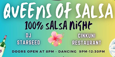 Primaire afbeelding van Queens of Salsa - 100% Salsa - @ Cinkuni Fusion Restaurant