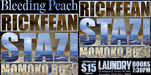 BLEEDING PEACH LIVE - with Rickfean, Stazi, & Momoko Rose