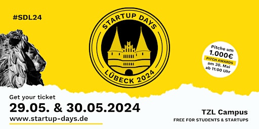 Primaire afbeelding van StartUp Days Lübeck 2024