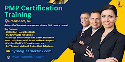 PMP Certification 4 Days Classroom Training in Greensboro, NC primary image