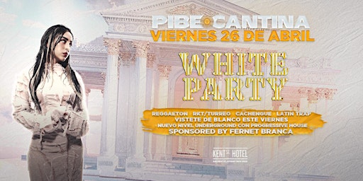 Imagem principal do evento Pibe Cantina x White Party | FRI 26 APR | Kent St Hotel
