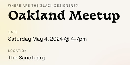 Imagem principal do evento WATBD Oakland Meetup