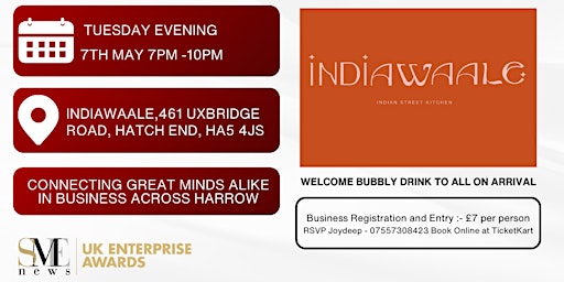 Immagine principale di EEL Harrow and NW Business Networking Event 