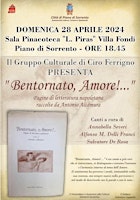 Hauptbild für Presentazione del libro "BENTORNATO, AMORE!..."