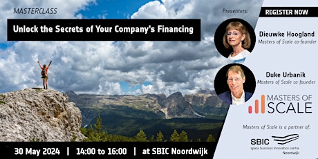Masterclass: Unlock the Secrets of Your Company’s Financing primary image