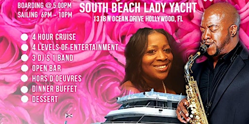 South Beach Lady 4 Hour Dinner & Open Bar Yacht Affair primary image