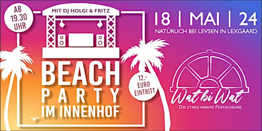 Imagem principal do evento Beachparty im Innenhof