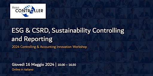 Imagem principal do evento ESG & CSRD, Sustainability Controlling and Reporting