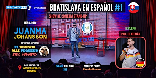 Imagem principal do evento Bratislava en Español #1 - El show de comedia stand-up en tu idioma