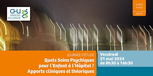 Image principale de Journée d'étude : Quels Soins Psychiques pour l’Enfant à l’Hôpital ?