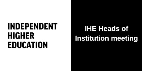 IHE Heads of Institution meeting primary image