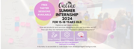 Summer Internship  for 15-18 primary image