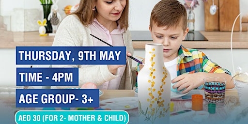 Mums and Bubs: Vase Painting (30 AED for Mother & Child) primary image