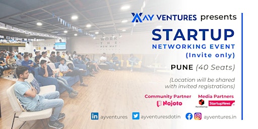 Primaire afbeelding van Startup Networking Event (Invite Only)- 11 May  by AY Ventures